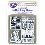 RUBBER CLING STAMP 100 X 90MM, CELEBRATIONS